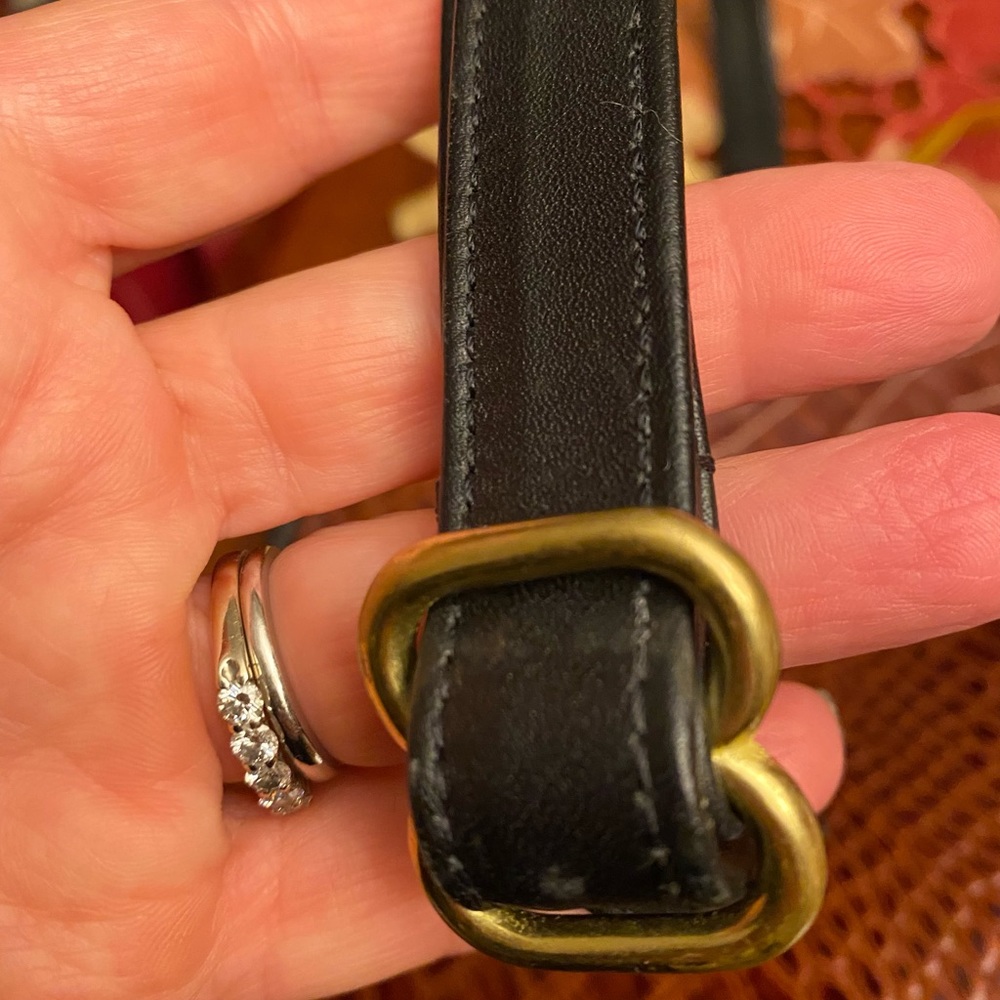 NWOT Bar Harbor Croc leather triangle crossbody - Picture 6 of 11